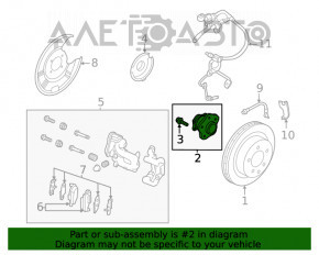 Rulmentul roții spate stânga Nissan Rogue 21-23 FWD