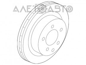 Disc frana spate dreapta Nissan Rogue 21-23 nou original OEM