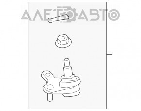 Rotula fata dreapta Lexus ES250 ES300h ES350 19 - nou original OEM