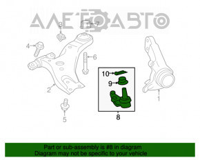 Rulmentul de presiune frontal stânga pentru Lexus ES350 07-12