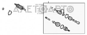 Привод полуось передняя левая Lexus ES300 ES330