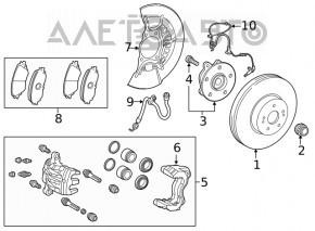 Frână disc față stânga Toyota Rav4 19-