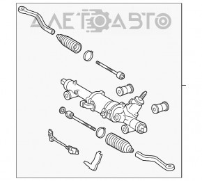Рейка рулевая Lexus GS300 GS350 GS430 06-07 rwd