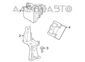 Suport ABS Toyota Avalon 13-18 3.5