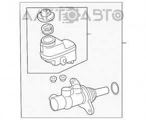 Cilindrul principal de frână Toyota Rav4 19- 2.5