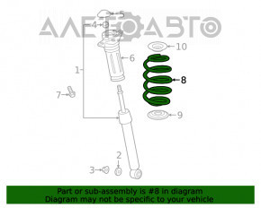 Arc spate dreapta Lexus ES350 19-21