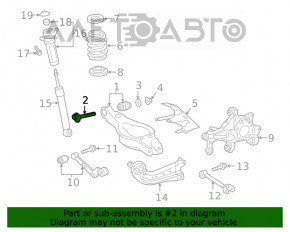 Болт развальный Toyota Camry v70 18- 90мм