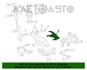 Capacul bratului drept din spate sub arc Toyota Rav4 19-