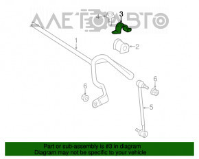 Suportul de fixare a stabilizatorului din față dreapta pentru Lexus ES350 07-12, nou, original OEM.