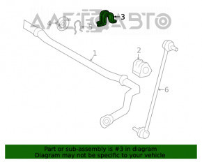 Suportul de fixare a stabilizatorului din față dreapta Toyota Rav4 19-