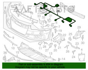 Montarea bumperului frontal Audi A6 C7 12-15 pre-facelift cu senzori de parcare