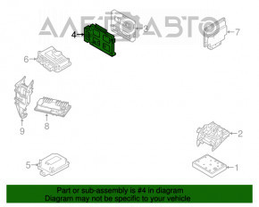 Кронштейн BCM Body Control Module Audi A6 C7 12-18