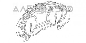 Tabloul de bord Audi A6 C7 12-18 cu vedere pe timp de noapte, fără proiecție, 107k, zgârieturi