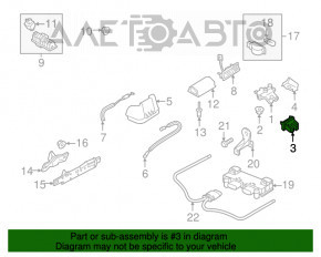 Capacul de blocare a portbagajului Audi A6 C7 12-18 negru