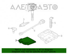 Modulul ECU al motorului Audi Q7 16- 2.0T