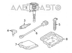 Modulul ECU al motorului Audi Q7 16- 2.0T