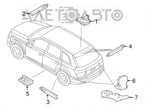 Amplificator antenă dreapta Audi Q7 16- portbagaj ușă