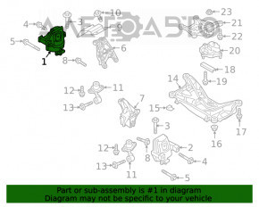 Pernele motorului dreapta Audi Q5 80A 21- 2.0T