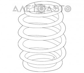 Пружина передняя левая Audi Q7 16-