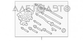 Blocul de supape pentru suspensia pneumatică Audi Q7 16-