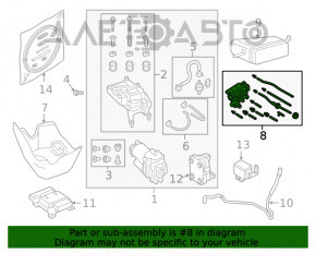 Blocul de supape pentru suspensia pneumatică Audi Q7 16-