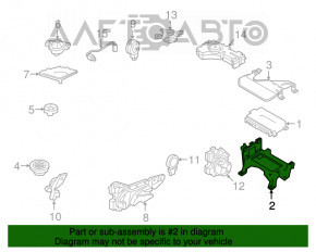 Suport de amplificator audio pentru Audi Q7 16-