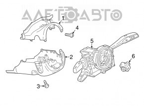 Joystick-ul de reglare a volanului Audi Q7 16-