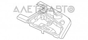 Capacul consolei centrale Audi Q7 16- din aluminiu cu lemn întunecat, vopseaua s-a descuamat