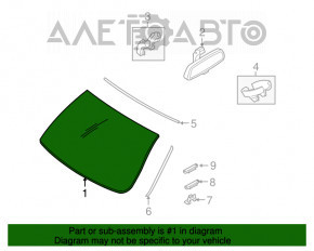 Geam parbriz BMW X5 E70 07-13, nisip