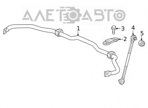 Suportul de fixare a stabilizatorului frontal stânga Honda Civic XI FE/FL 22-