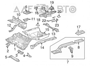 Suport roata de rezerva Toyota Rav4 19 - nou original OEM