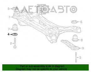 Placa de fixare a suportului spate al rampei, 2 bucăți (set) Toyota Venza 21-