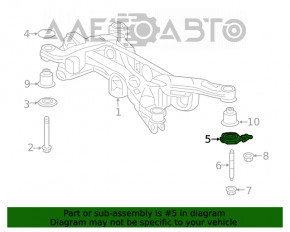 Capacul de protecție a barei spate stânga Toyota Rav4 19-