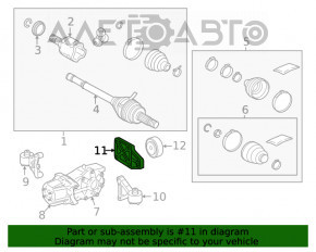 Suportul reductorului din spate pentru Toyota Rav4 19- 2.5 AWD