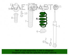 Пружина задняя правая Honda Civic XI FE/FL 22-