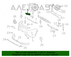 Suportul pentru bara de protecție față dreapta Toyota Rav4 19- nou OEM original.