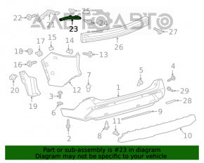 Suportul de prindere a barei spate sub stopul din dreapta pentru Toyota Rav4 19-