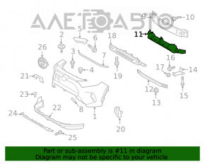 Absorbantul de bara fata superioara Toyota Rav4 19-