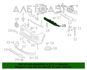 Absorbantul de bara fata inferioara Toyota Rav4 19-