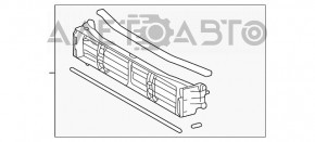 Jaluzele deflectorului radiatorului pentru Lexus ES300h 22- fără motor electric.