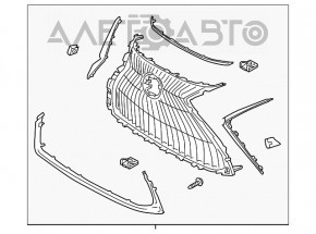 Grila radiatorului Lexus ES250 ES350 19-21