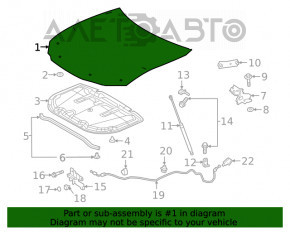 Capota goală Lexus ES250 ES300h ES350 19-