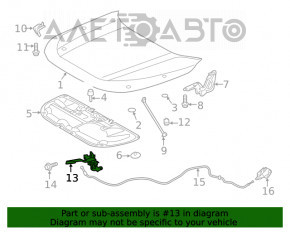 Capota Toyota Rav4 19- cu senzor.