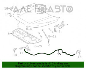 Cablu de deschidere a capotei Toyota Rav4 19-