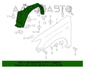 Aripa fata stanga Mitsubishi Outlander Sport ASX 10-