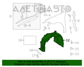 Bara de protecție față dreapta Lexus ES300h ES350 19-20