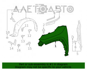 Aripa dreapta fata Toyota Rav4 19-