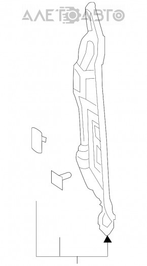 Garnitură ușă-aripa dreapta Toyota Rav4 19 - nou original OEM