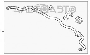 Stabilizatorul frontal Hyundai Elantra UD 12-13