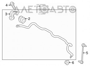 Suportul de fixare a stabilizatorului frontal stânga pentru Hyundai Elantra UD 11-13.